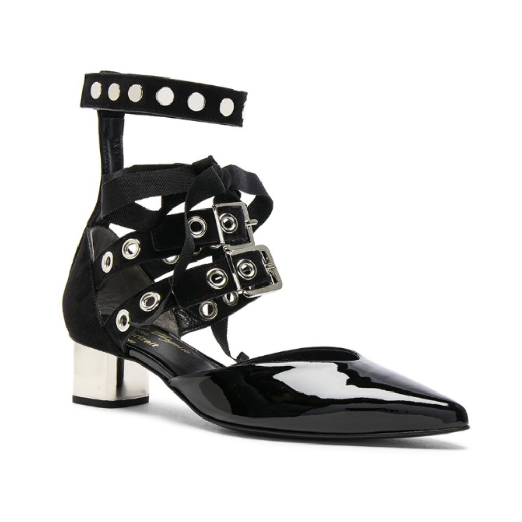 Self Portrait X Robert Clergerie Patent Leather Susao Heels Brand New